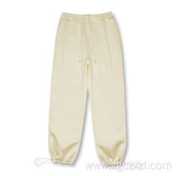 Men's Solid Color Drawstring Loose Wide Leg Pants